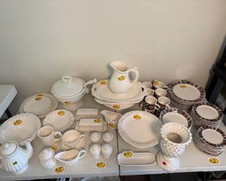 Complete collection of American Atelier "Athena" dinnerware setting for 12
