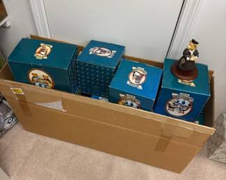 "Downstairs Bears" collectible figures. Large collection