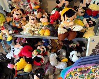 Assorted Disney plush characters