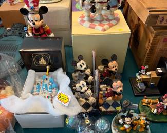 Assorted collectible figures, Christopher Radko Cinderella Castle ornament