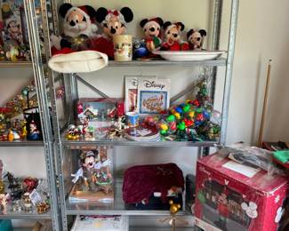 Disney Christmas throw blankets, assorted plush, Christmas collectible figures