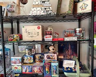 Disney photo frames, Walt Disney World 50th Anniversary collectible items, Disney camping themed figures