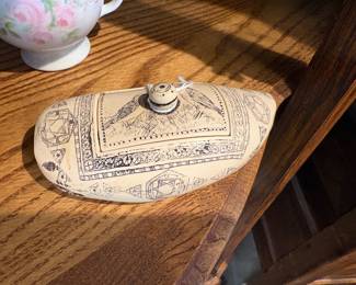 Scrimshaw trinket box