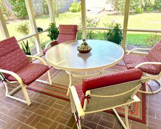 Nice Patio Furniture , Decor,Plants and a Swing. 