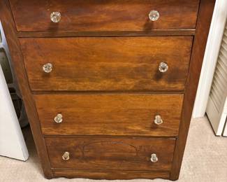 Adorable Antique Chest with Glass knobs