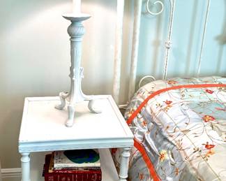 Cute White End Table