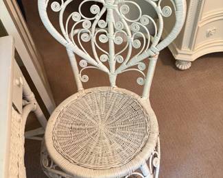 Vintage Inspired Wicker Chair