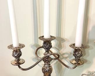 Silver plate Candelabras 