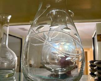Beautiful Crystal Decanters and Glassware
