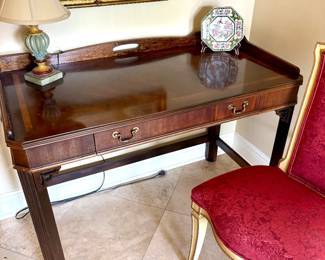 Lane Altavista Mahogany Chippendale Writing Desk