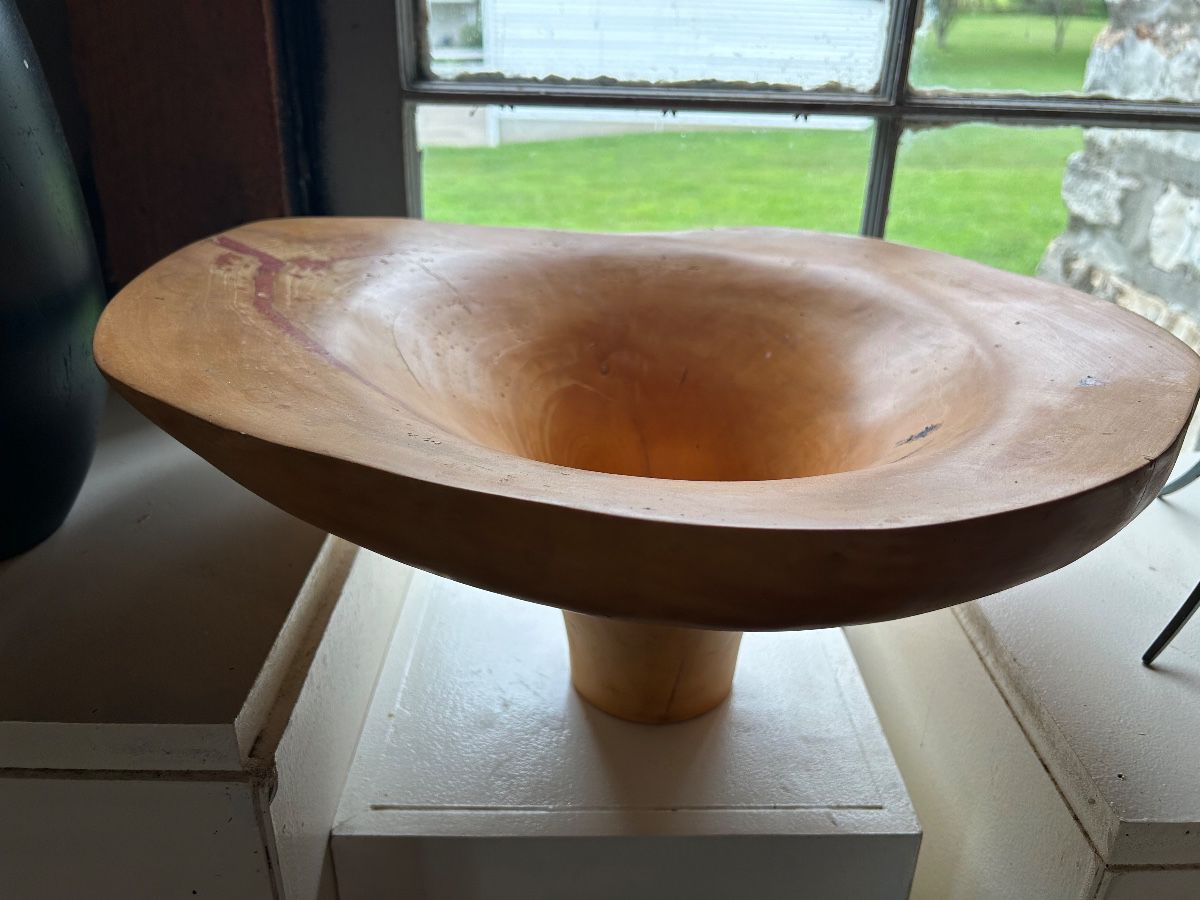 One of many fine wood turnings