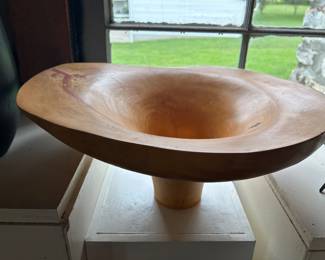 One of many fine wood turnings 