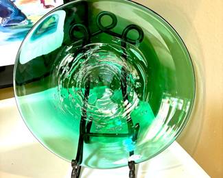 MCM art glass bowl