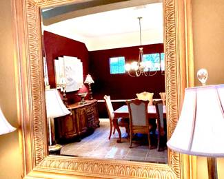 Large Thomasville wood mirror