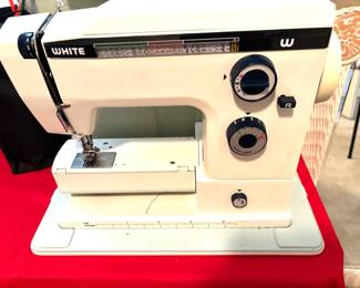 White sewing machine