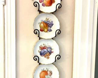 Vintage German fruit motif plates