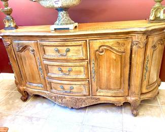 Fabulous Country French carved wood buffet