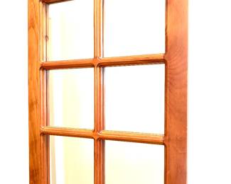 Wood pane mirror