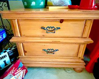 Pair of vintage Boyd pine chests