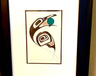 Pair signed art by Danny Dennis