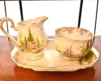 Vintage Royal Albert cream and sugar set
