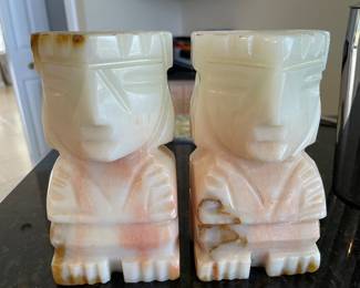 Marble book ends