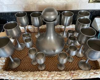 Pewter set