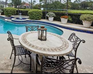 outdoor table and chairs