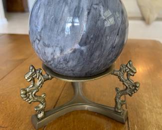 Decorative marble orb