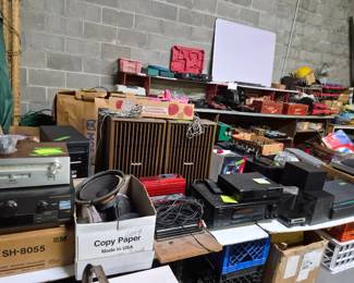 Stereo equipment, Panasonic, Sony, Advent, Sansui, Harmon Kardon