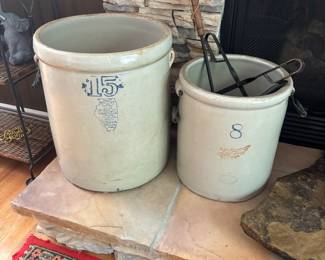 #15 and #8 Crocks
