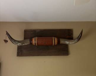 Mounted Steer Bull horns