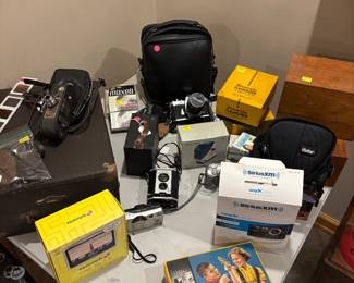 Vintage cameras and equipment 
