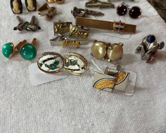Vintage Cuff Links and tie bars