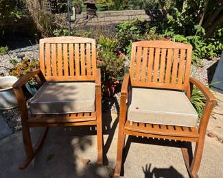 Outdoor Chairs with Pads