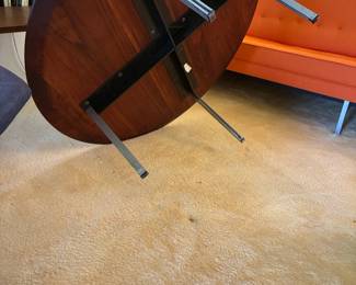 bottom of Florence Knoll for Knoll Rosewood Coffee Table