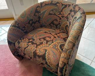 Statement chair paisley