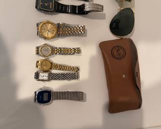 Watches and Ray-Ban Sunglasses