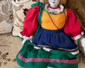 Porcelain doll in German dress