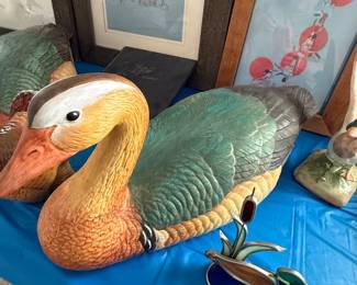 ceramic hand painted goose