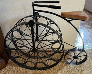 vintage bicycle shaped wine bottle holder