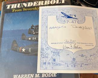 Republic's P-47 Thunderbolt by Warren M. Bodie, signed by the author