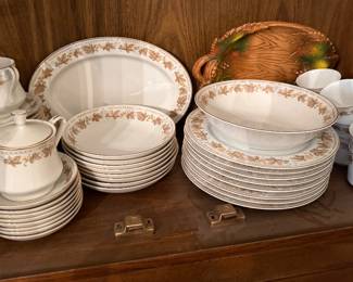 Eight place settings of Japan Woodland China