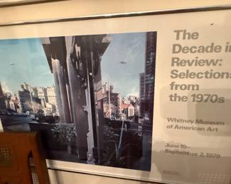 Whitney Museum of Art the decade in review from the 70s Art poster