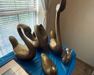 MCM Brass Swans and duck