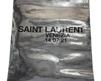 YVES SAINT LAURENT Metallic Foil Advertising Poster