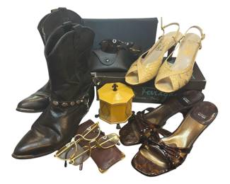 Collection Vintage Shoes and Accessories, SALVATORE FERRAGAMO, STUART WEITZMAN, CARTIER