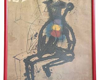 Vintage 1960's BEN SHAHN March 3-28 Exhibition Poster