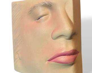 DEBBIE FETCHER-GRAMSTAD (American, 20th C.) Post Modern Face Vase