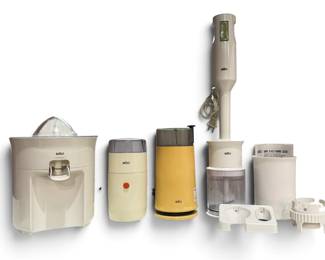 Collection Vintage BRAUN Kitchen Appliances, DIETER RAM, REINHOLD WEISS